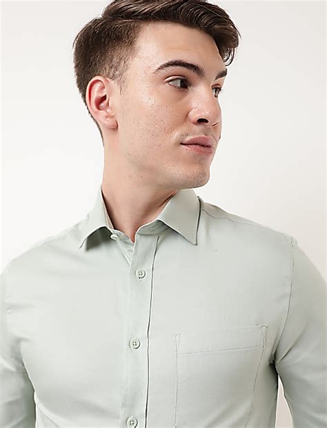 Buy Pure Cotton Plain Spread Collar Shirt at Marks & Spencer