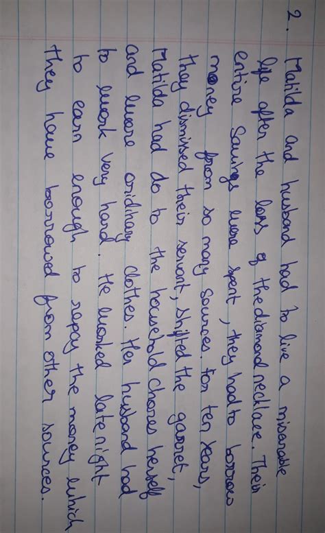 what kind of life did Matilda and her husband live after the loss of ...