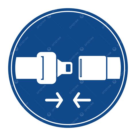 Seat Belt Sign Vector, Seat Belt Sign, Seat Belts, Seatbelt Icon PNG and Vector with Transparent ...