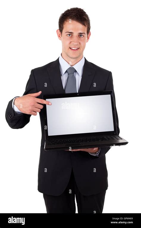 Business Man Pointing at Computer 的图像结果