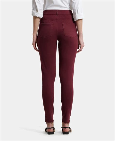 Buy Super Combed Cotton Rich Elastane Slim Fit Jeggings With Pockets ...