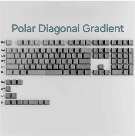 Polar Diagonal Gradient Side Backlit Cherry Doubleshot Keycaps ...