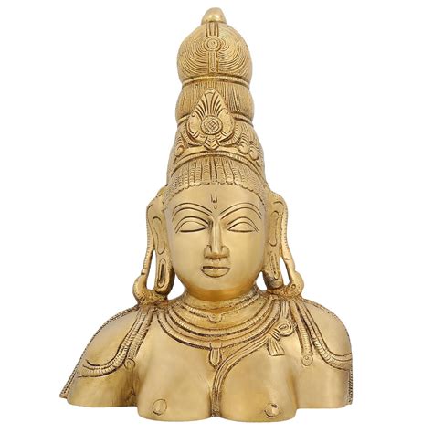 Buy Religious Gifts Hinduism Décor Brass Bust Statue MATA Parvati ...