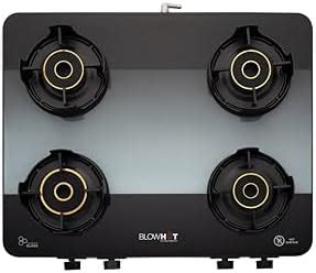 Prestige Marvel Glass Top 4 Burner Gas Stove, Manual Ignition, Tempered ...