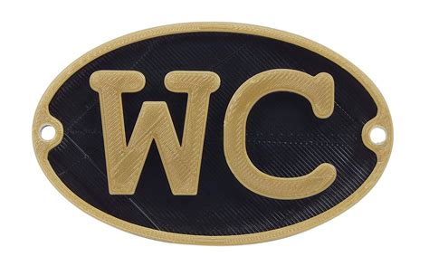 Buy Wc Water Closet Toilet Bathroom Restroom Washroom Powder Room Door ...