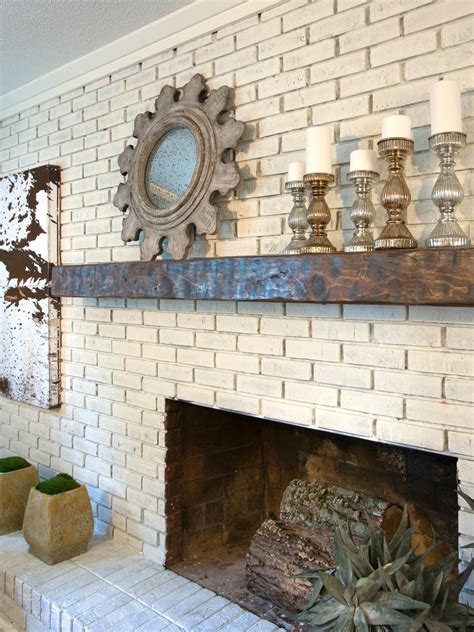 Painted Fireplace Bricks