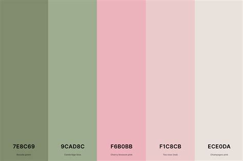 4. Sage Green And Pink Color Palette Color Palette with Reseda Green ...