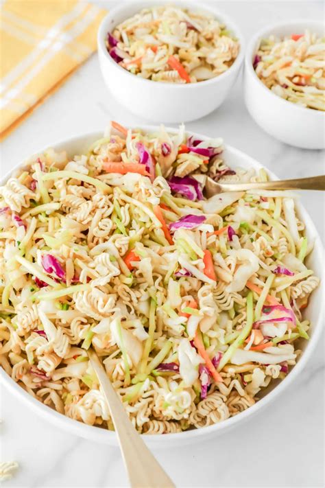 Ramen Noodle Coleslaw - Cooking With Carlee