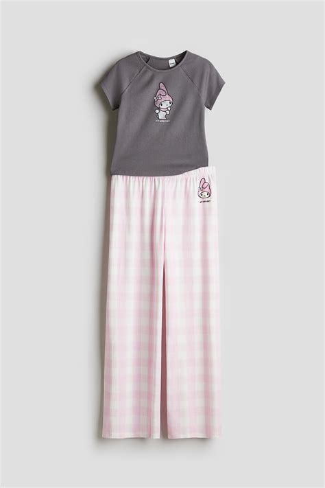 Grey/My Melody Printed pyjamas for kids | H&M IN