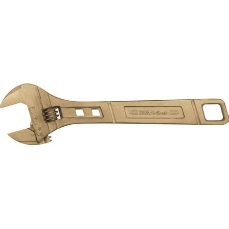 Ega Master ADJUSTABLE WRENCH 12" NON SPARKING Al-Bron 71454 | Zoro