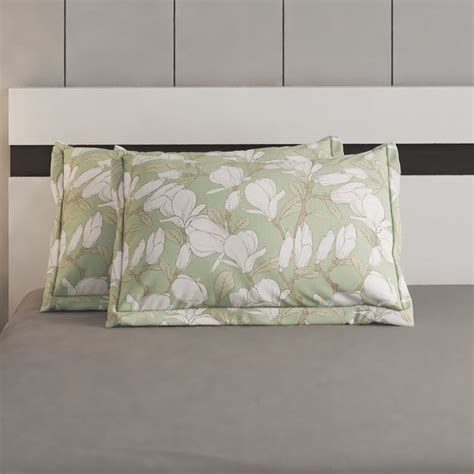 Buy Oxford Blush Set of 2 Floral Print Pillow Covers - 70x45cm from ...