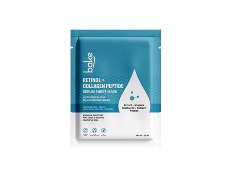 Retinol + Collagen Peptide Serum Sheet Mask for Anti Aging & Skin ...