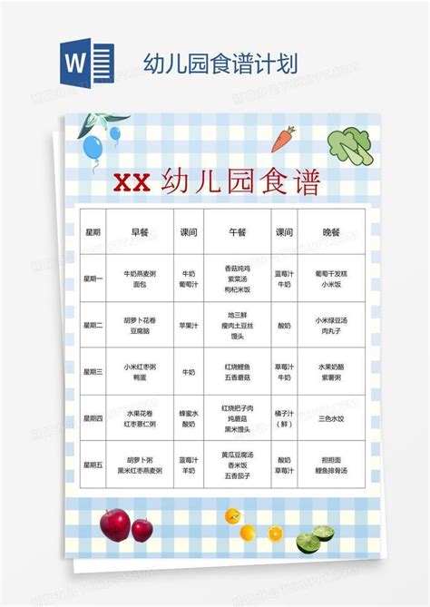 幼儿一周营养食谱（2020年10月12日-10月16日）-广东省体育局幼儿园
