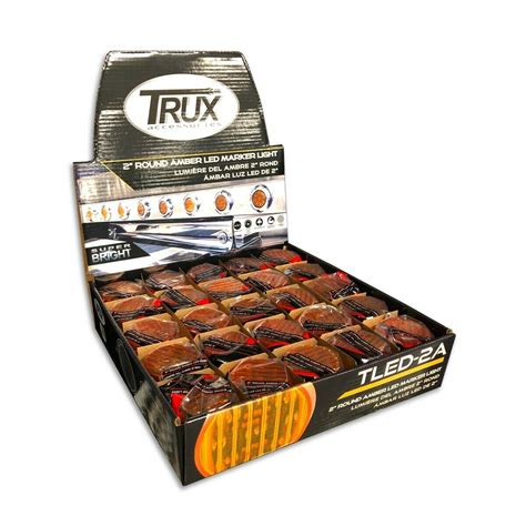 Trux Accessories 2" Round Amber LED Marker Light (Display Box) | Shop ...