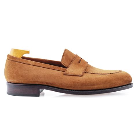 Medium Brown Suede Penny Loafer - www.koblur.com