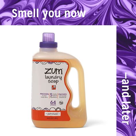 Zum Clean Laundry Soap - Patchouli Scent | 64 fl oz - Natural & Eco ...