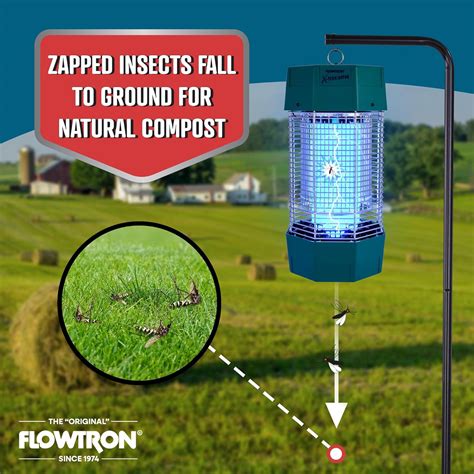 Flowtron Electric Bug Zapper 2 Acres Outdoor Insect India | Ubuy
