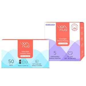 Buy Nua Combo - Sanitary Pads (12Xl+,20Xl,18L) + Period Panty (Xl-Xxl ...