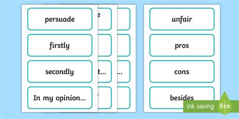 Persuasive Writing For Kids - Can You Convince Me Cards