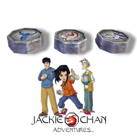 Fichier 3D talismans des aventures de jackie chan 🐉 ・Plan à imprimer en ...