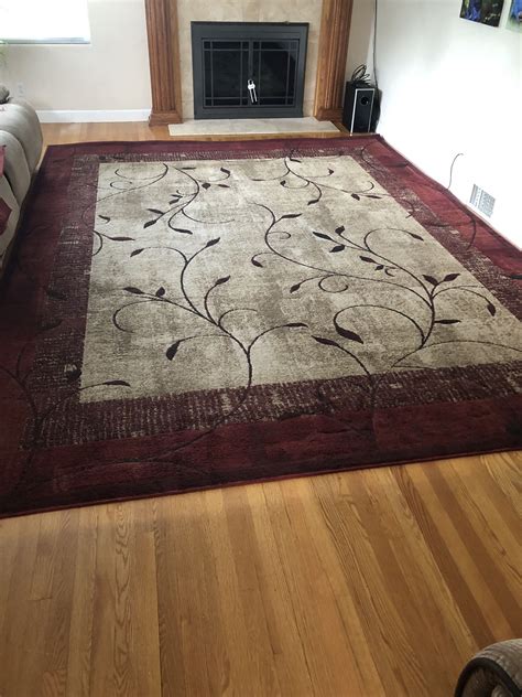 allen + roth Tinsley Red Rectangular Indoor Machine-Made Farmhouse ...