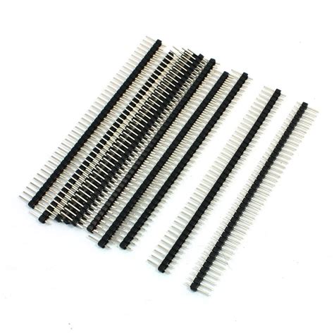 Core Technologies 10 Pieces 40 Pin 1x40 Single Row Male 2.54 Breakable ...