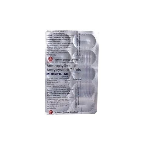 Mucotil-AB Tablet 10's : Amazon.in: Health & Personal Care