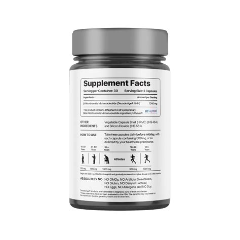 Decode Age Beta NMN 1000mg (60 Capsules) - Cureka - Online Health Care ...