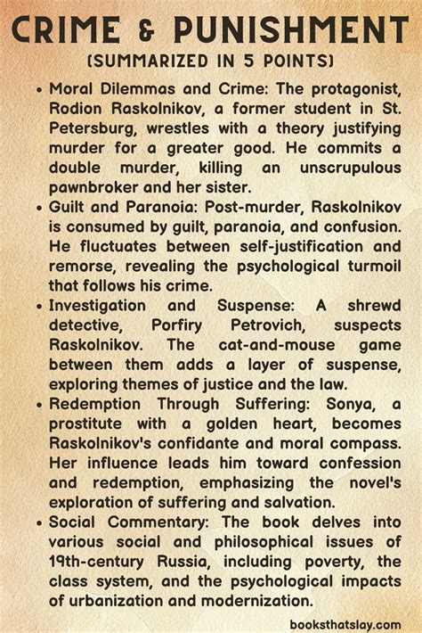 Crime and Punishment Summary and Key Themes