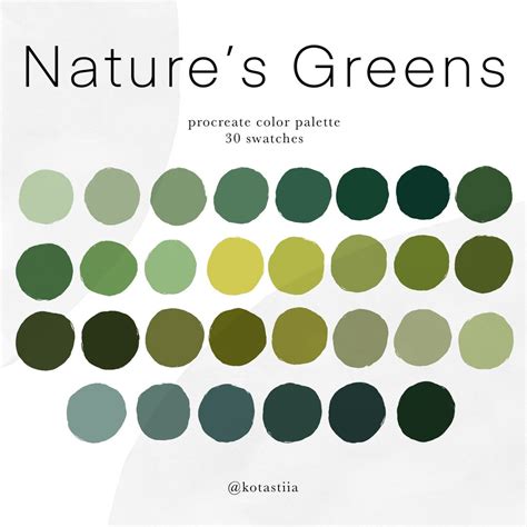 Color Palette For Nature Poster