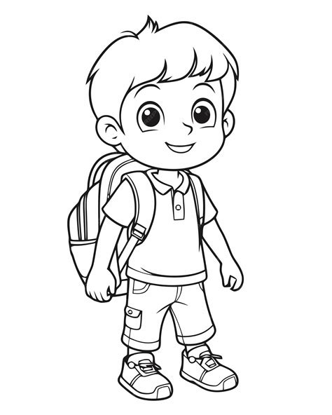 Boy Coloring Pages - MIT Printable