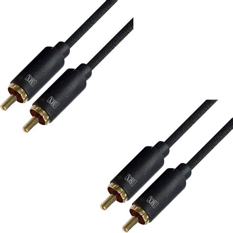 MX Subwoofer Series RCA Cable, 1.5 MTR Single RCA Male To Single RCA ...