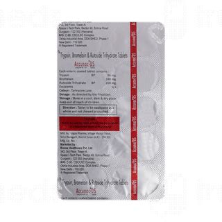 Accunac Ds 18096200 Mg Tablet 10 - Uses, Side Effects, Dosage, Price ...
