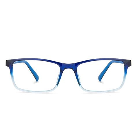 Buy Blue Transparent Blue Black Full Rim Rectangle John Jacobs TR Flex ...