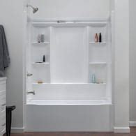 Shop Delta EverEdge Matte Black Frameless Shower Door and White Shower ...