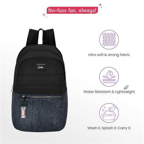 Buy Genie Ebony 21L Charcoal Black Laptop Backpack Online