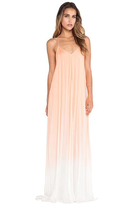 Young, Fabulous & Broke Fortune Maxi Ombre Dress in Melon | REVOLVE