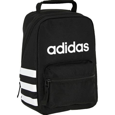 ADIDAS SANTIAGO LUNCH KIT Lunch Bag Cooler Black/White - One Size ...
