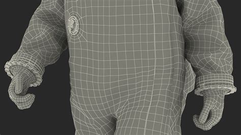 3D model Heavy Duty Chemical Protective Suit Walking Pose Yellow | 3D ...