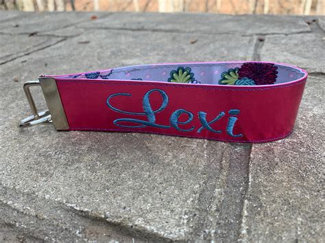 Buy Embroidered Personalized Key Fob Online in India - Etsy
