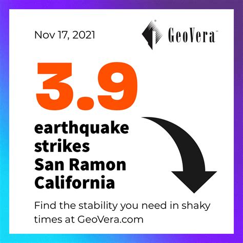 3.9 magnitude San Ramon Earthquake