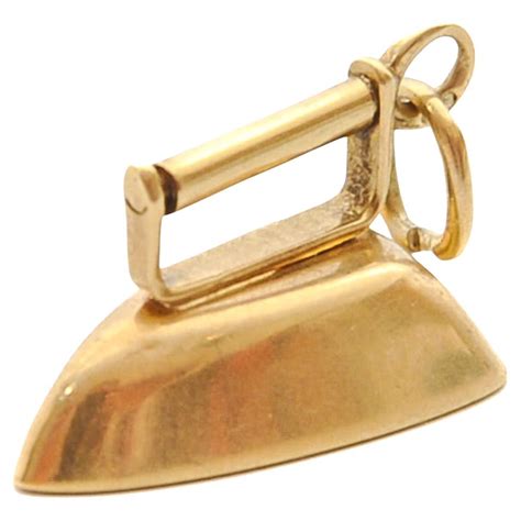 Red Enamel Toadstool Mushroom Vintage 14K Gold Charm Pendant For Sale ...