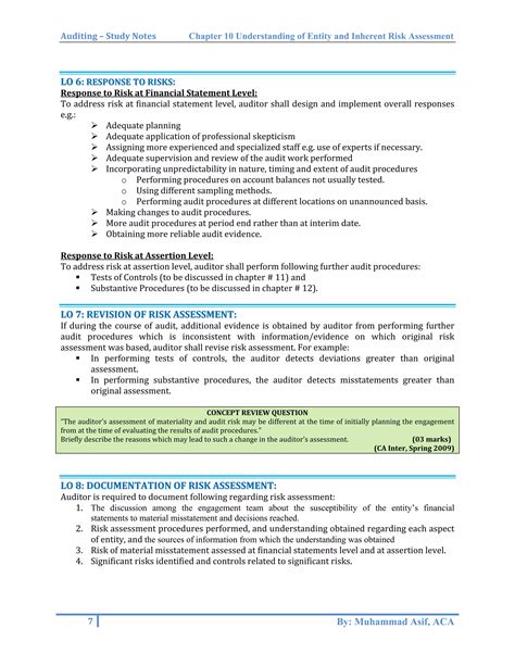 Understanding of entity and inherent risk assessment (including case ...