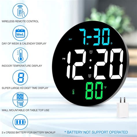 Amgico Digital Clock Large Display, Loud Alarm Clock India | Ubuy
