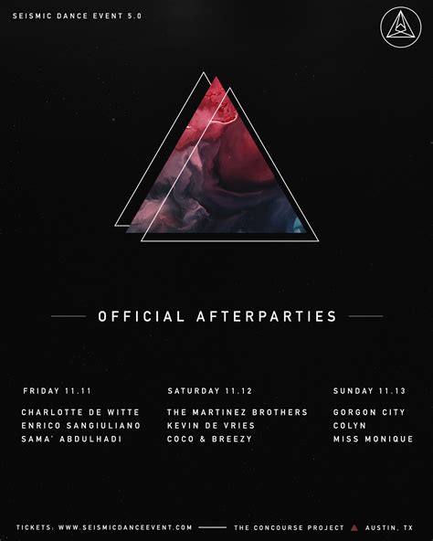 Horarios del Seismic Dance Event con impresionante Line up que incluye entre otros a FatBoySlim ...