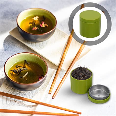 Buy Teatins Loose Storage Tinplate Diy Jar Tin Leaf Containersfor ...