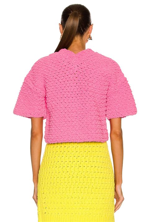 Bottega Veneta Heavy Weight Chenille Sweater in Bubblegum | FWRD