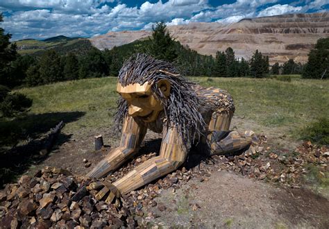 A giant troll brings visitors, business to an old Colorado mining town