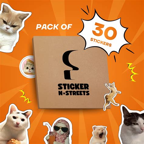 CAT STICKERS PACK OF 30 – StickerNStreets