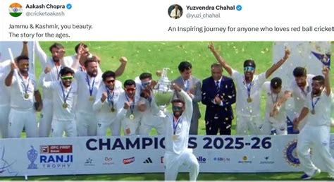 “The story for the ages” - Cricket fraternity lauds Jammu & Kashmir for ...